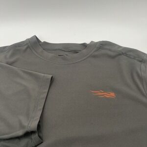 Sitka Redline LS Performance Shirt Men XL Gray Crew Layer Odor Free Hunting Gorp
